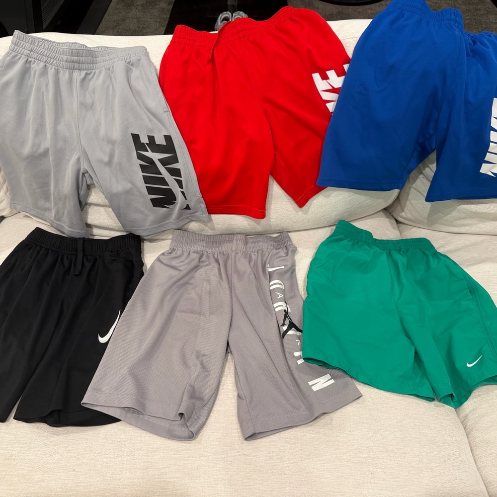 Nike Kids Shorts Set - Gray, Red, Blue, Black, Green